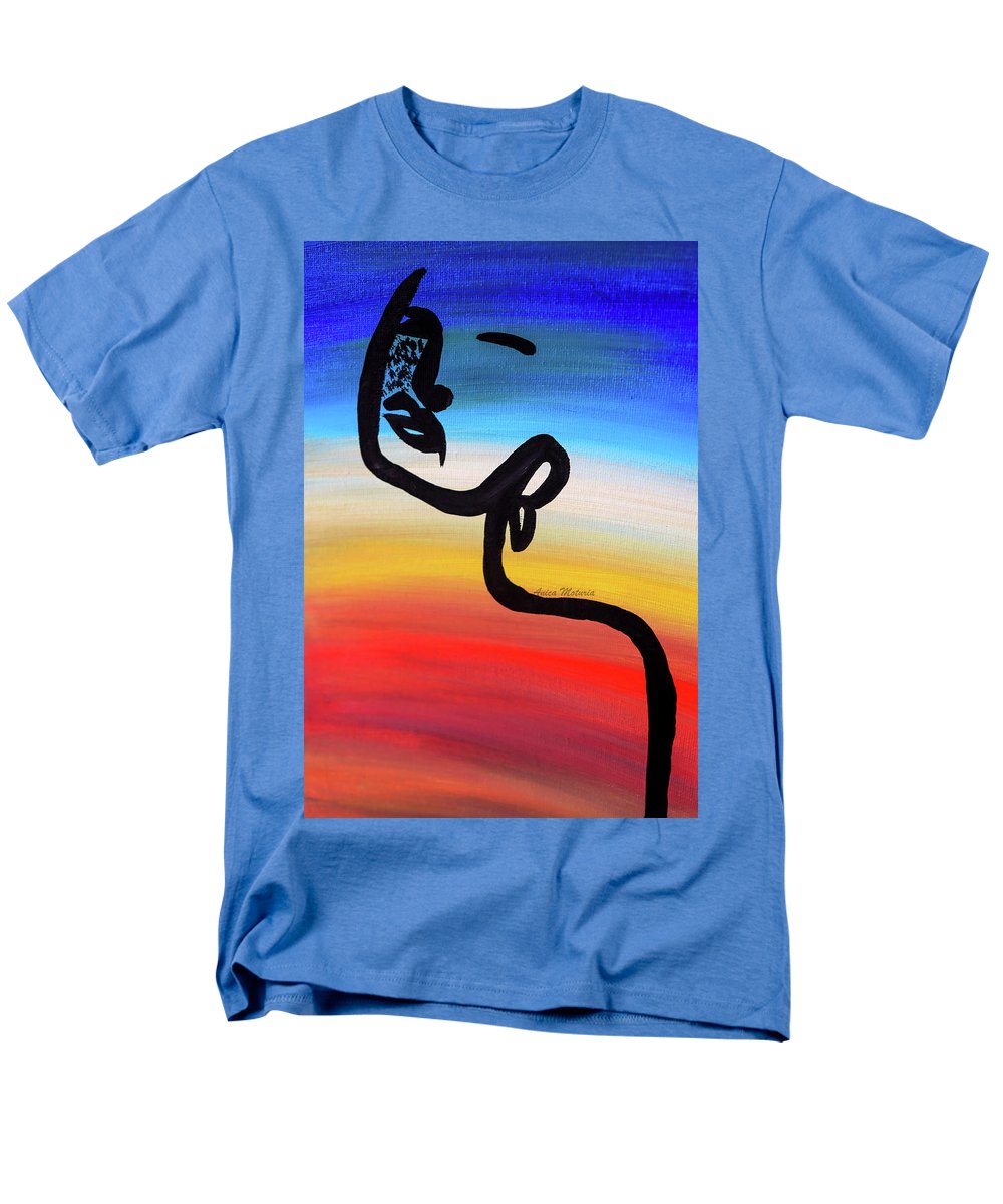 Line Art Beauty - Men's T-Shirt  (Regular Fit) - Customizable