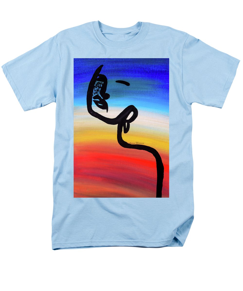 Line Art Beauty - Men's T-Shirt  (Regular Fit) - Customizable