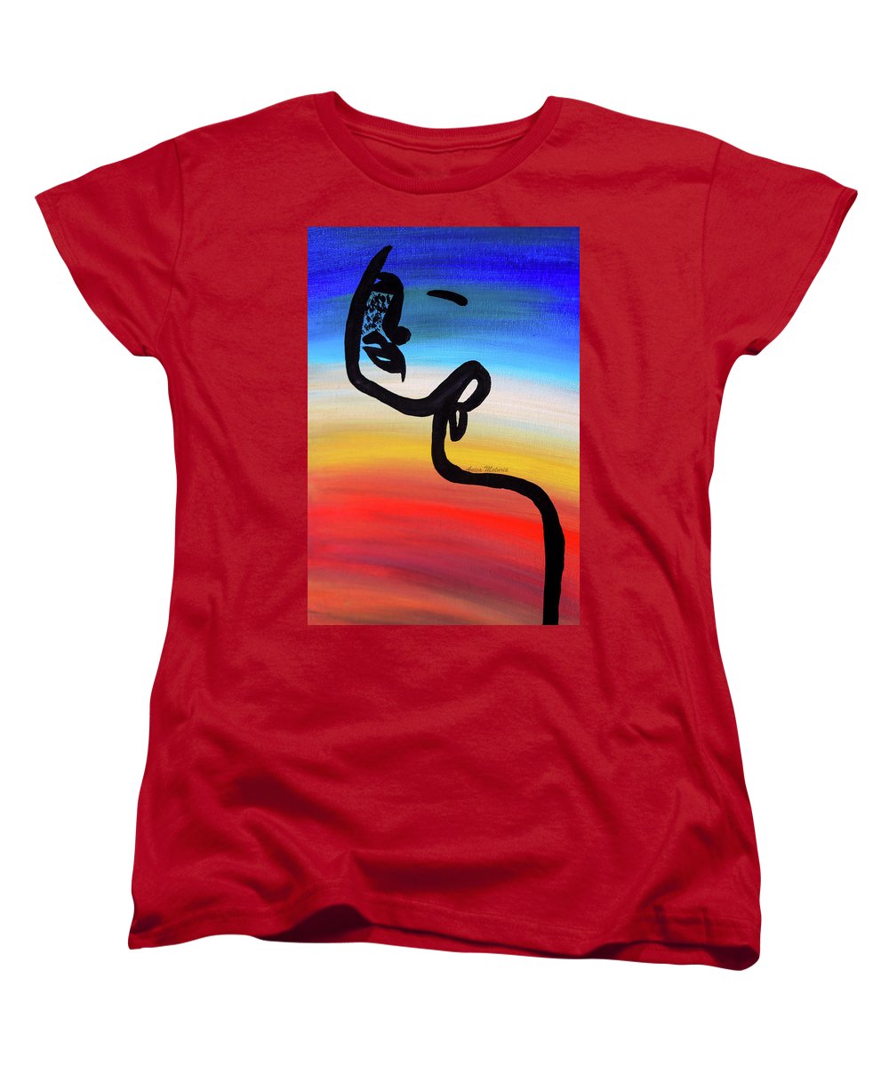 Line Art Beauty - Women's T-Shirt (Standard Fit) - Customizable