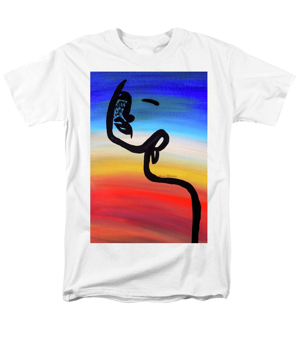 Line Art Beauty - Men's T-Shirt  (Regular Fit) - Customizable