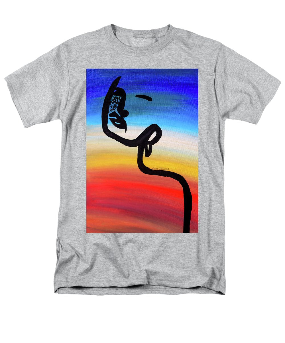 Line Art Beauty - Men's T-Shirt  (Regular Fit) - Customizable