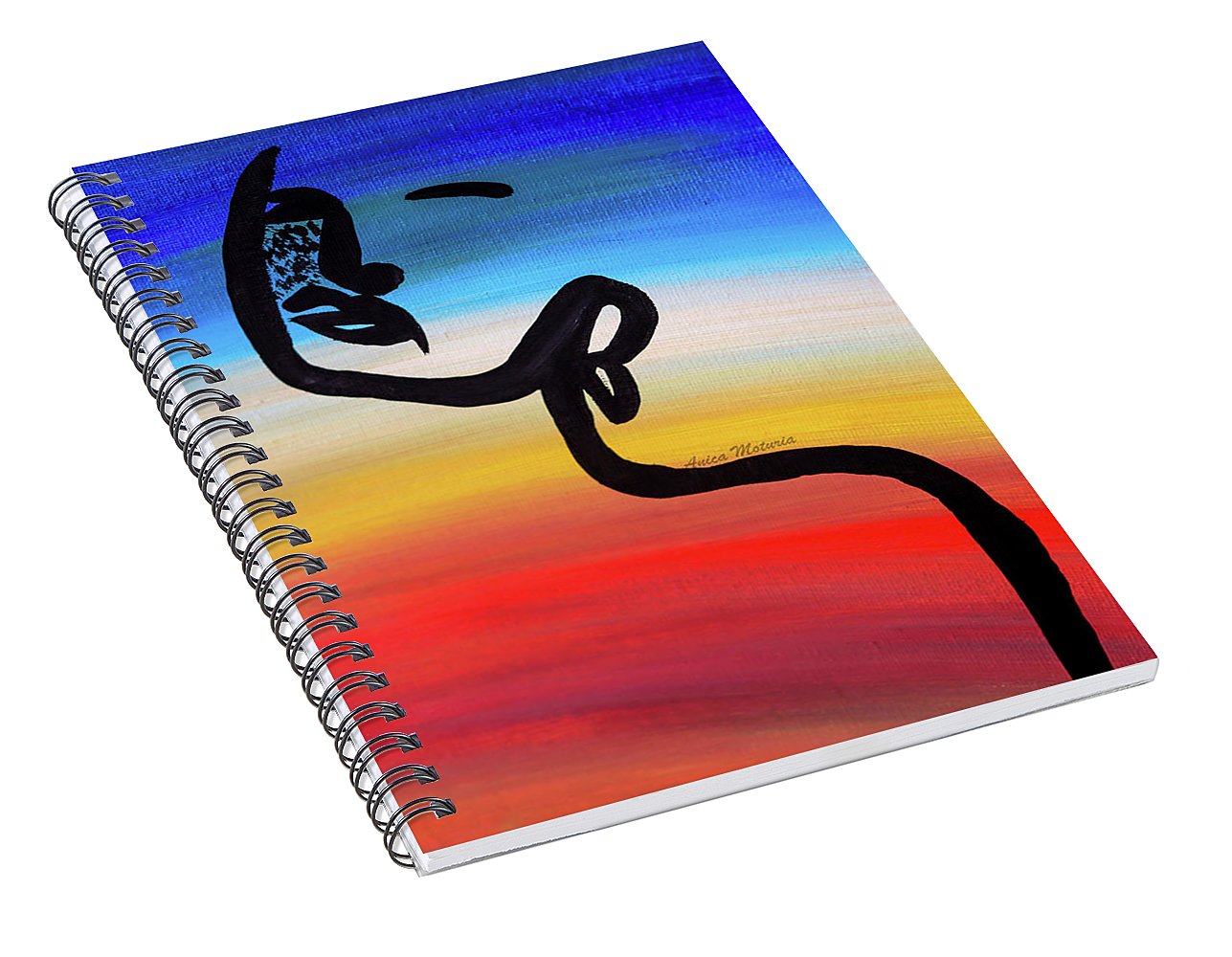 Line Art Beauty - Spiral Notebook - Customizable