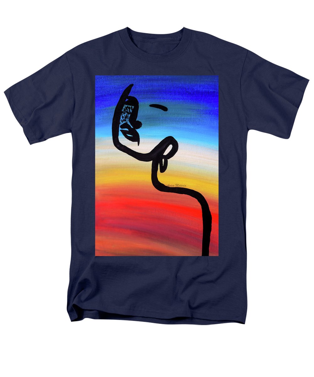 Line Art Beauty - Men's T-Shirt  (Regular Fit) - Customizable