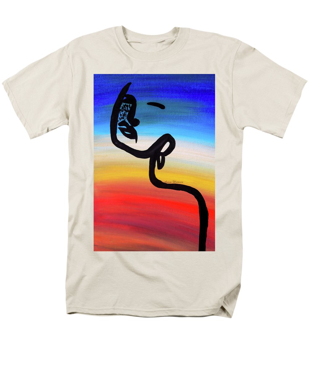 Line Art Beauty - Men's T-Shirt  (Regular Fit) - Customizable