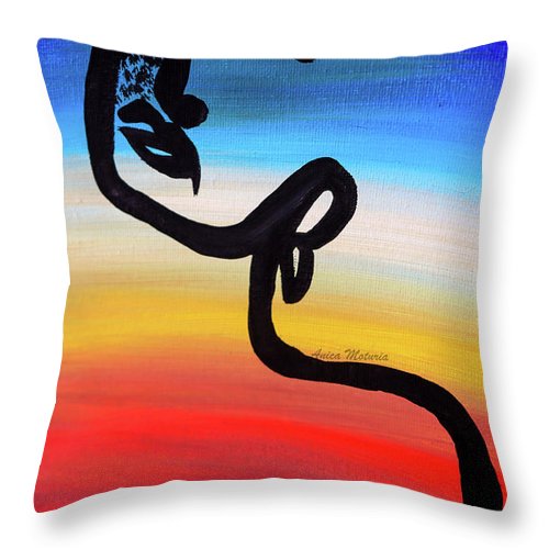 Line Art Beauty - Throw Pillow - Customizable