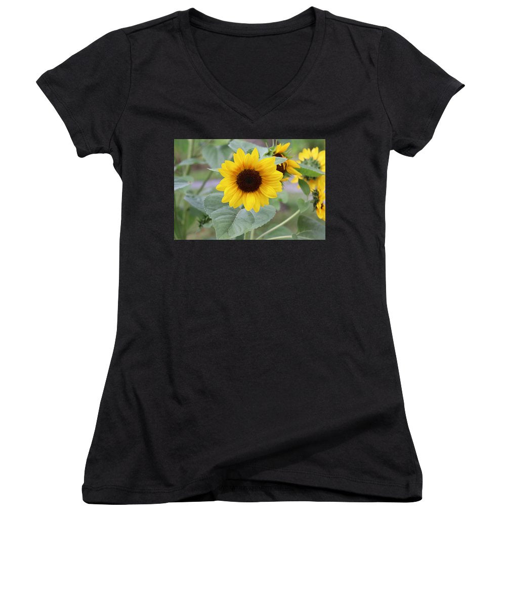 Sunflower Glory - Women's V-Neck - Customizable