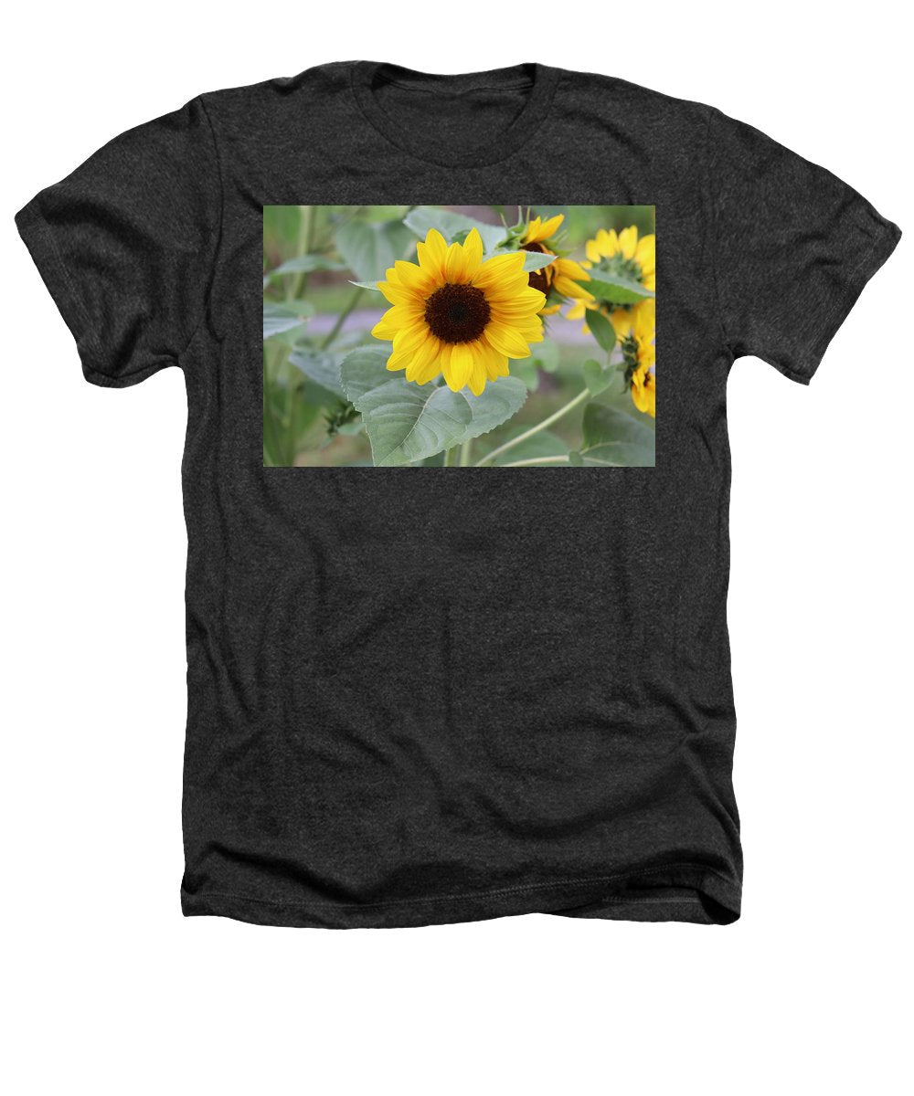 Sunflower Glory - Heathers T-Shirt - Customizable