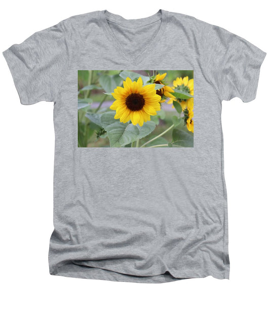 Sunflower Glory - Men's V-Neck T-Shirt - Customizable