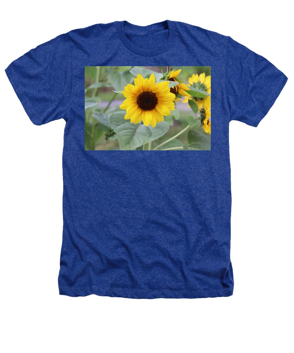 Sunflower Glory - Heathers T-Shirt - Customizable