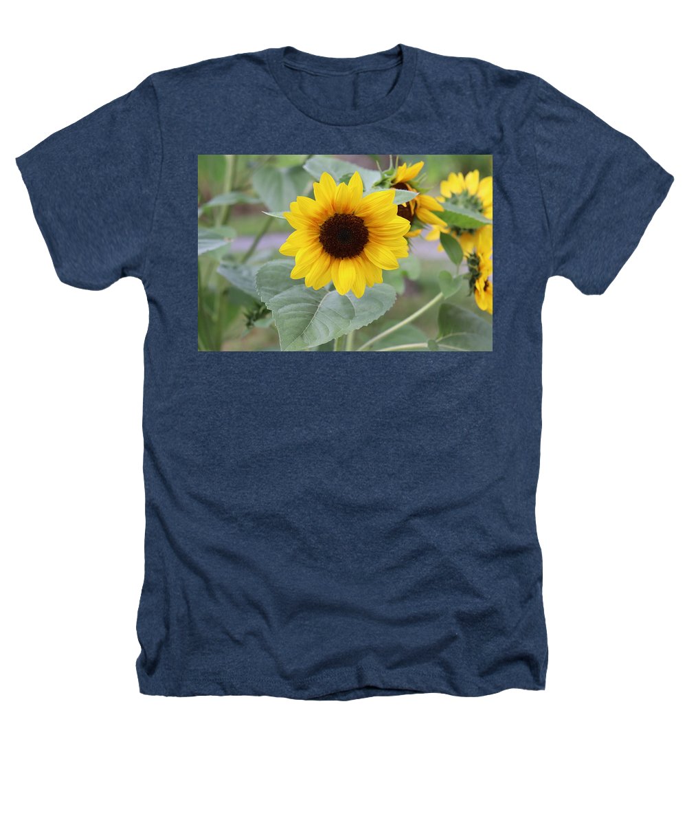 Sunflower Glory - Heathers T-Shirt - Customizable