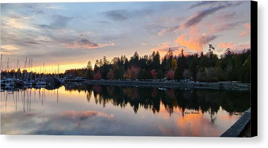 Vancouver Sunset - Canvas Print - Customizable