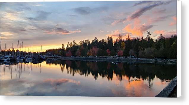 Coucher de soleil à Vancouver - Impression sur toile