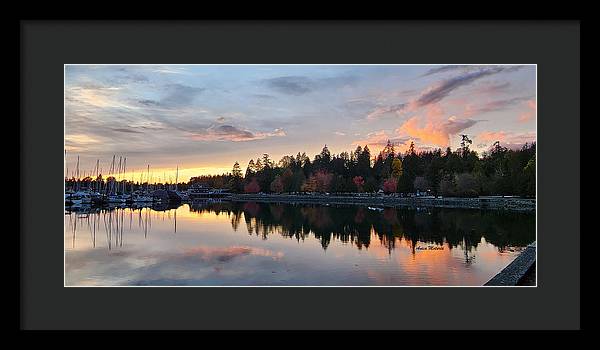 Vancouver Sunset - Framed Print - Customizable