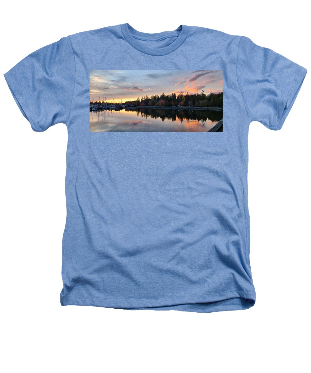 Coucher de soleil de Vancouver - T-shirt chiné