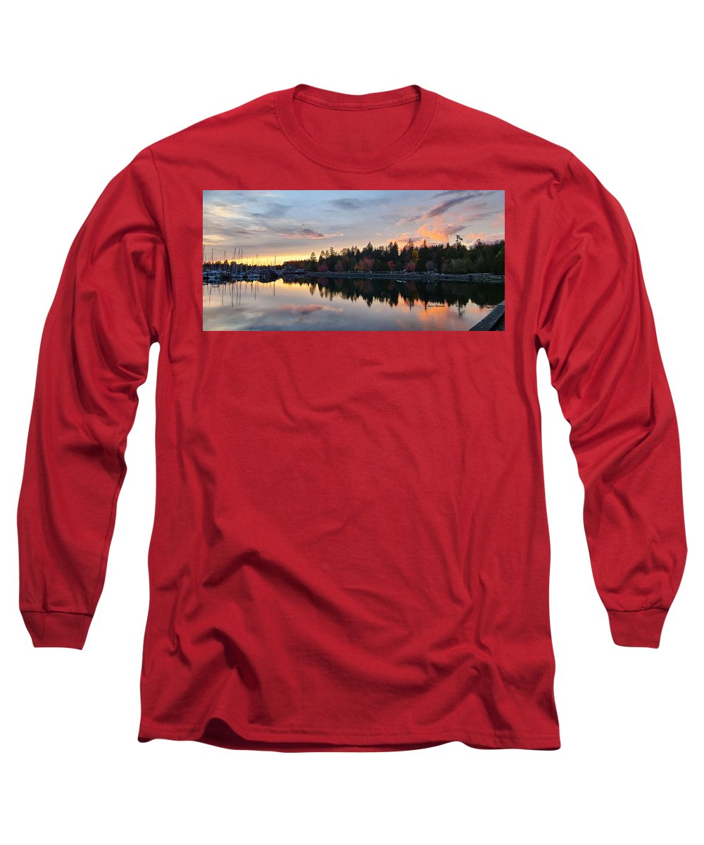 Coucher de soleil à Vancouver - T-shirt à manches longues