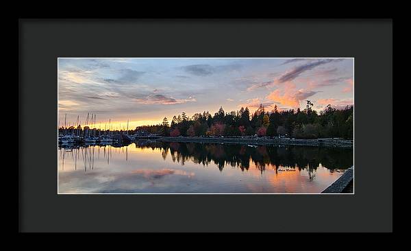 Vancouver Sunset - Framed Print - Customizable