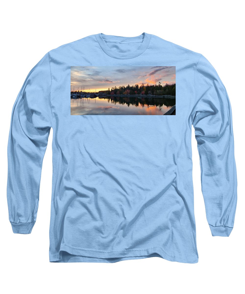 Coucher de soleil à Vancouver - T-shirt à manches longues