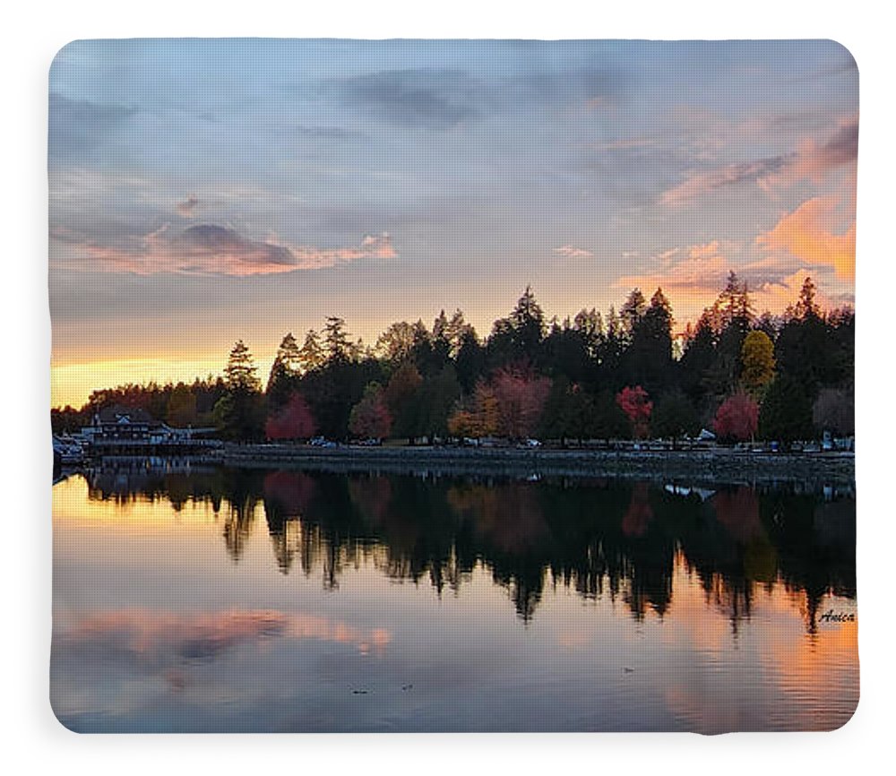 Vancouver Sunset - Blanket - Customizable