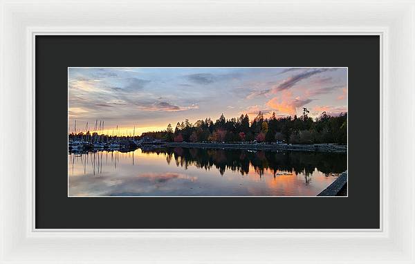 Vancouver Sunset - Framed Print - Customizable