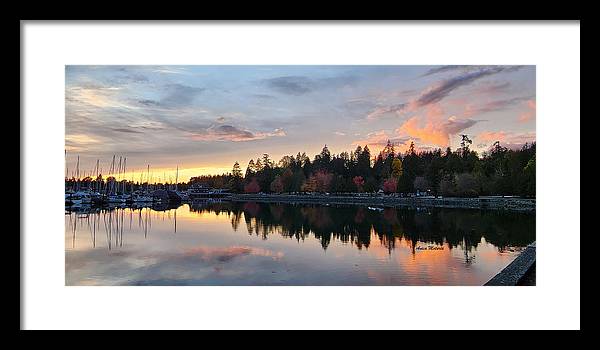 Vancouver Sunset - Framed Print - Customizable