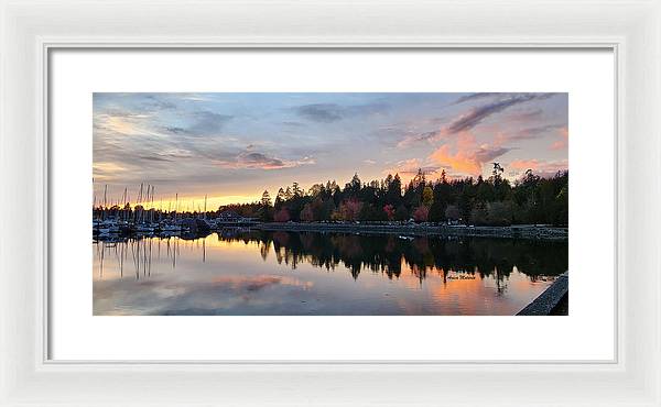 Vancouver Sunset - Framed Print - Customizable