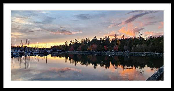 Vancouver Sunset - Framed Print - Customizable