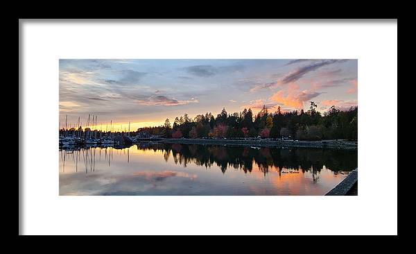 Vancouver Sunset - Framed Print - Customizable