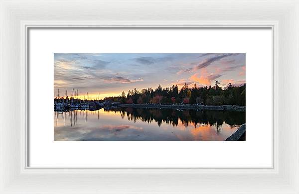 Vancouver Sunset - Framed Print - Customizable