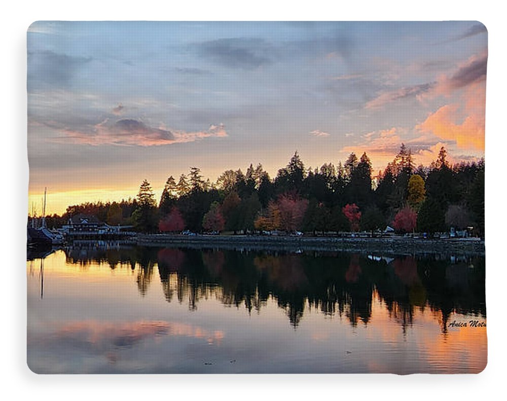 Vancouver Sunset - Blanket - Customizable