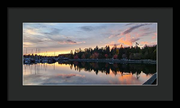 Vancouver Sunset - Framed Print - Customizable