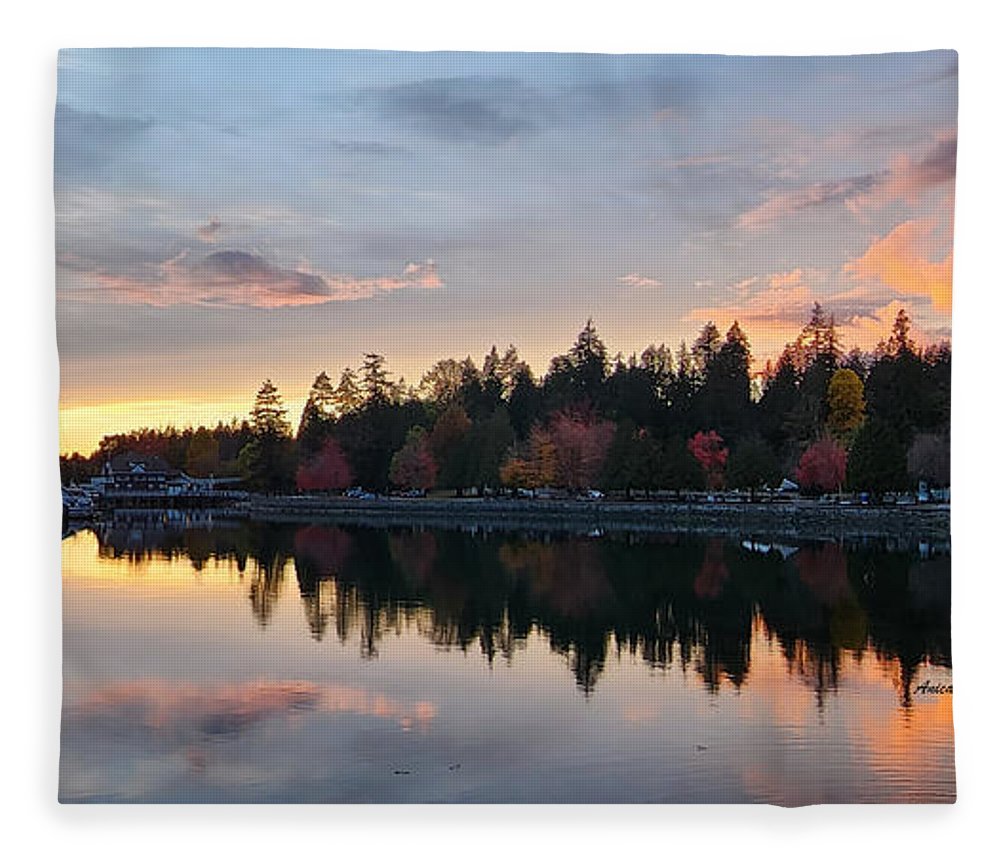 Vancouver Sunset - Blanket - Customizable