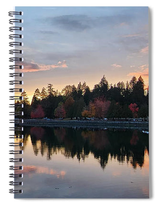 Vancouver Sunset - Spiral Notebook - Customizable