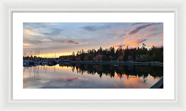 Vancouver Sunset - Framed Print - Customizable