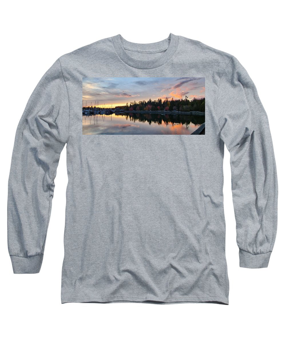 Coucher de soleil à Vancouver - T-shirt à manches longues