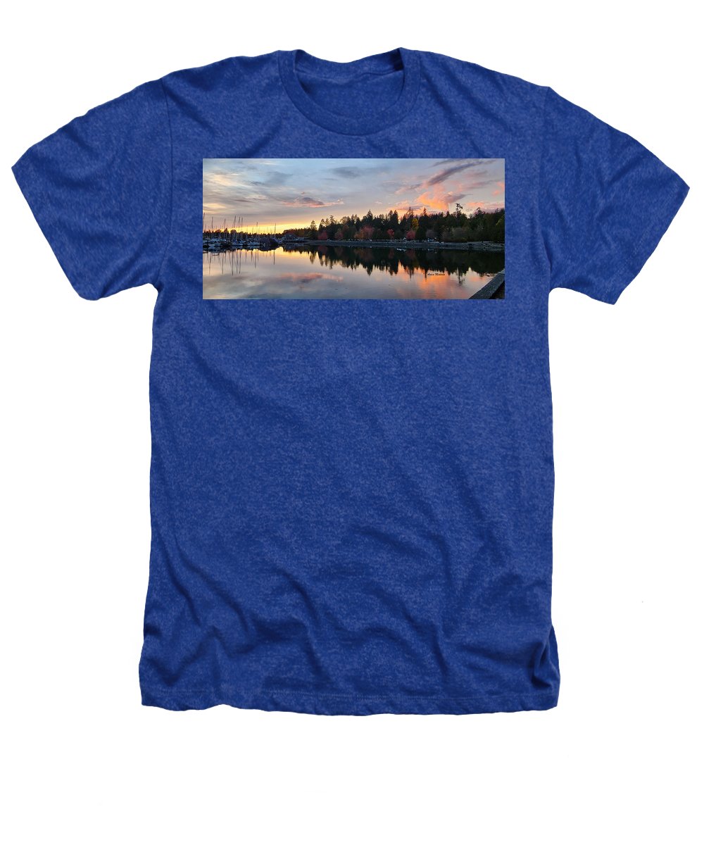 Coucher de soleil de Vancouver - T-shirt chiné