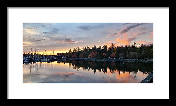 Vancouver Sunset - Framed Print - Customizable