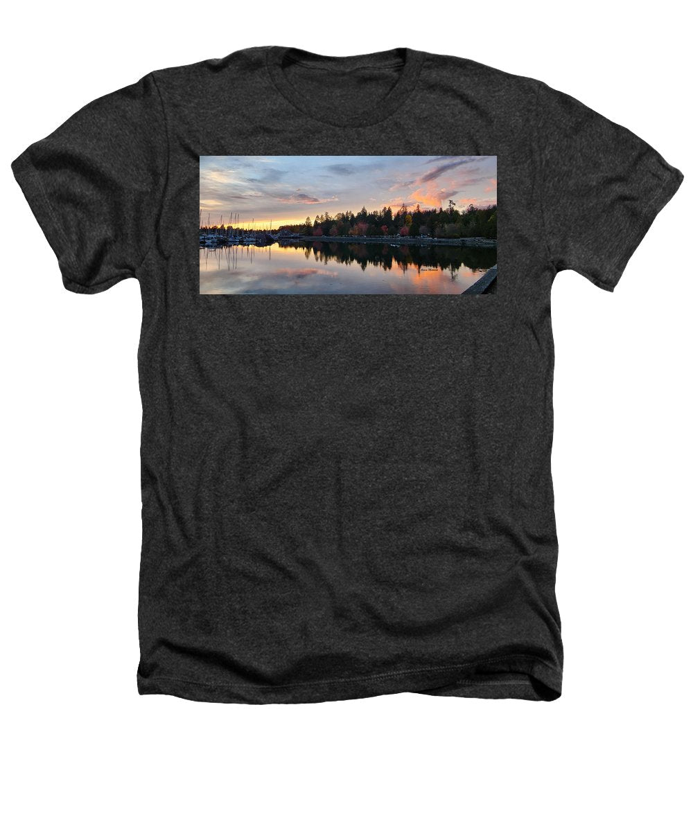 Coucher de soleil de Vancouver - T-shirt chiné