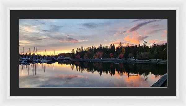 Vancouver Sunset - Framed Print - Customizable