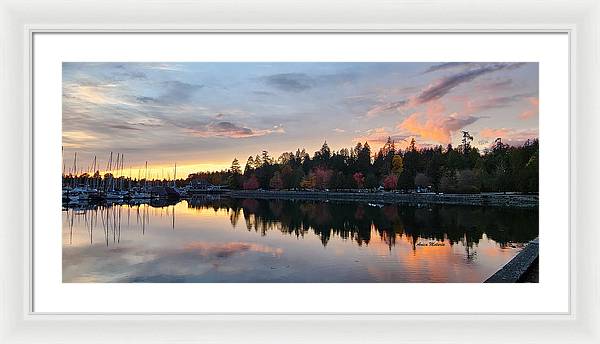 Vancouver Sunset - Framed Print - Customizable