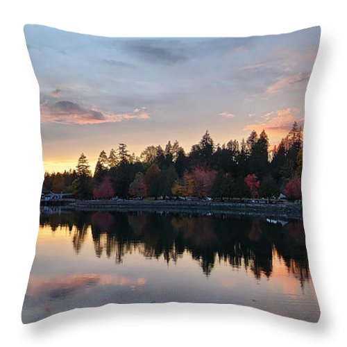 Coucher de soleil à Vancouver - Coussin