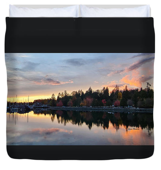 Vancouver Sunset - Duvet Cover - Customizable