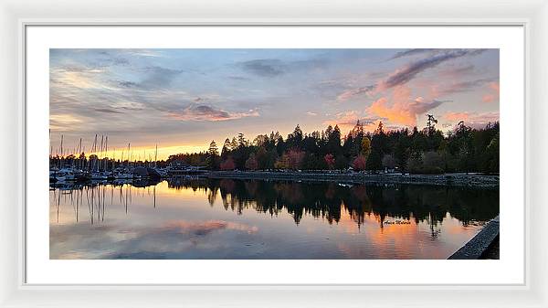 Vancouver Sunset - Framed Print - Customizable