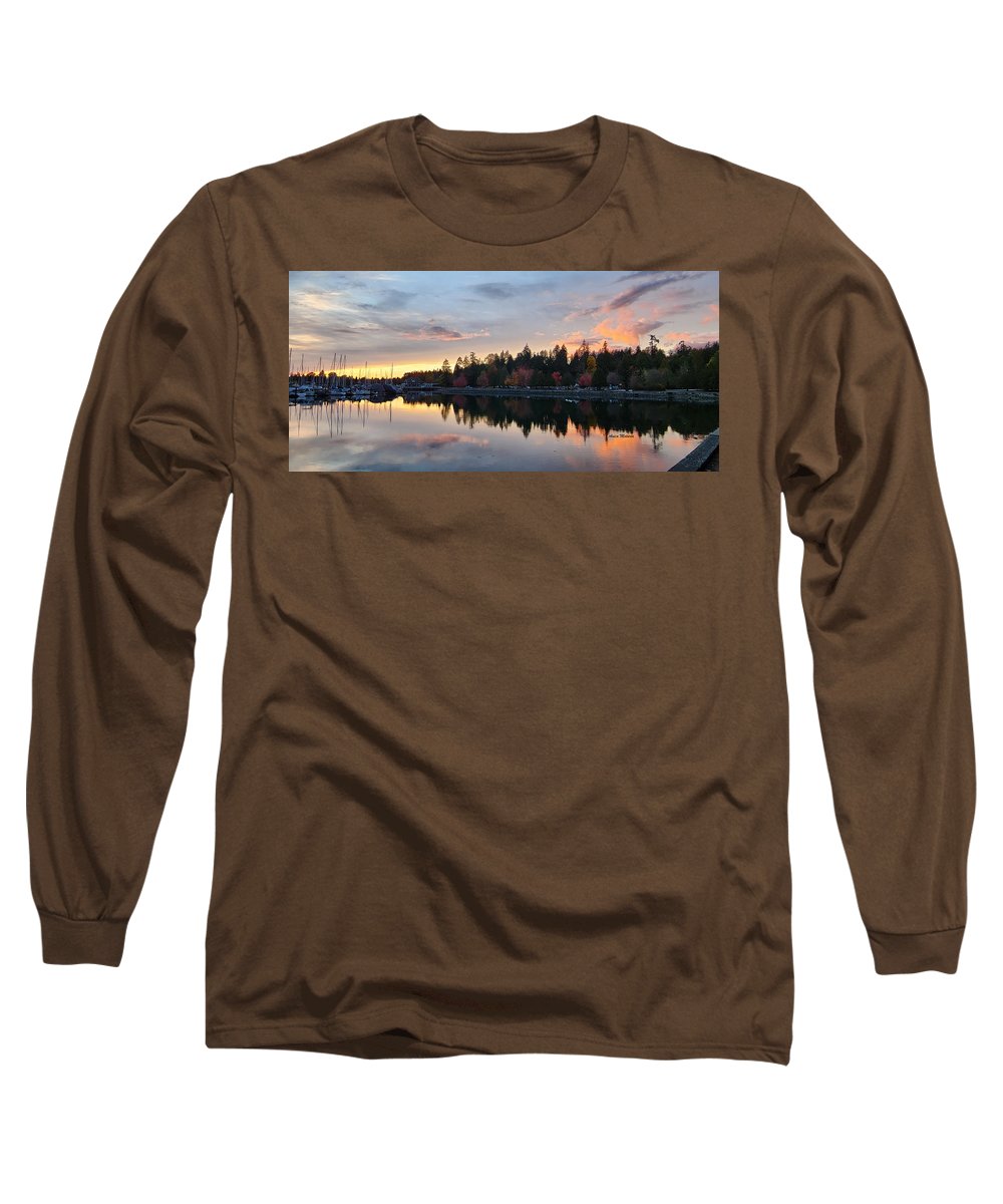 Coucher de soleil à Vancouver - T-shirt à manches longues