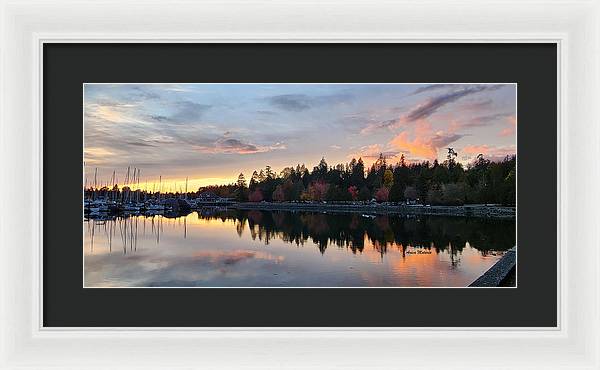 Vancouver Sunset - Framed Print - Customizable