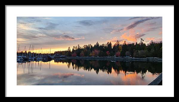 Vancouver Sunset - Framed Print - Customizable