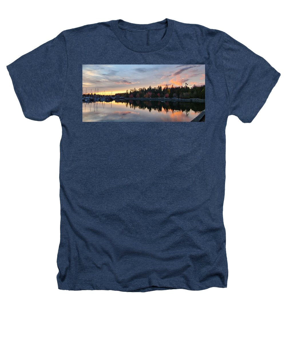 Coucher de soleil de Vancouver - T-shirt chiné