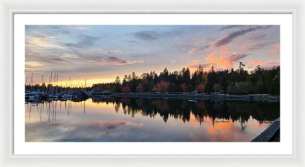 Vancouver Sunset - Framed Print - Customizable