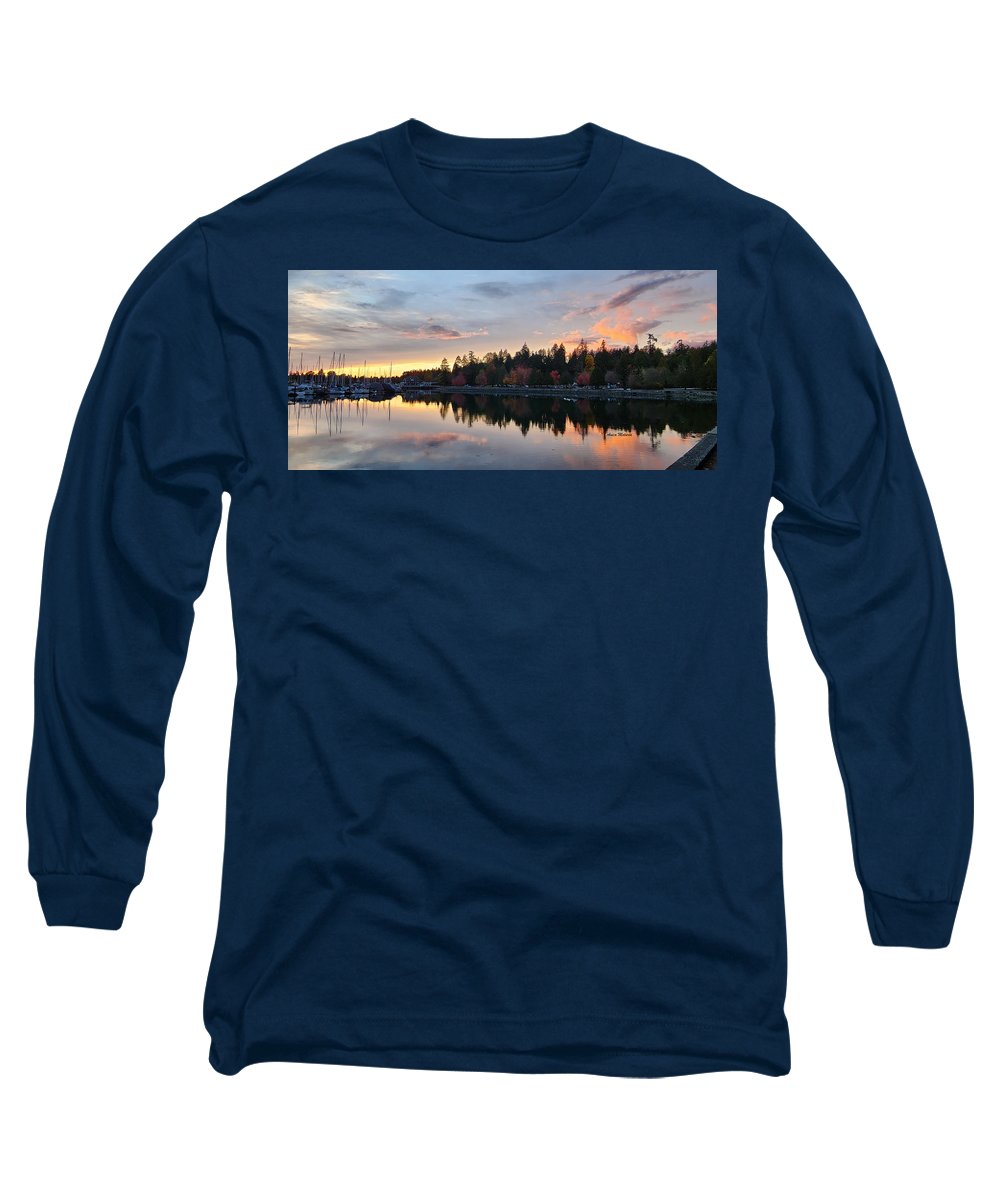 Coucher de soleil à Vancouver - T-shirt à manches longues