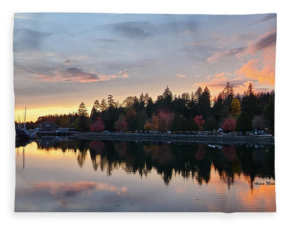 Vancouver Sunset - Blanket - Customizable