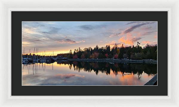 Vancouver Sunset - Framed Print - Customizable